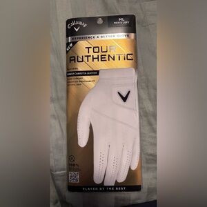NWT 2022 Tour Authentic Men's White Golf Glove